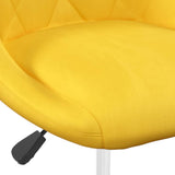 Swivel Dining Chairs 2 pcs Mustard Yellow Velvet 335290