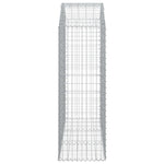 Arched Gabion Basket 150x50x140/160 cm Galvanised Iron 153457