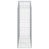 Arched Gabion Basket 150x50x140/160 cm Galvanised Iron 153457