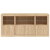 Sideboard with LED Lights Sonoma Oak 142.5x37x67 cm 3209067