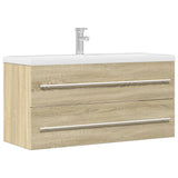 Sink Cabinet Sonoma Oak 100x38.5x48 cm Engineered Wood 856232