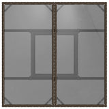 Garden Dining Set 3 pcs Brown Poly rattan 3334925