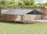 Outdoor Dog Kennel with Roof 400x200x150 cm 171499