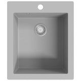 Overmount Kitchen Sink Single Basin Granite Grey 141673
