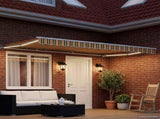 Manual Awning Frame with LEDs Green, Yellow and White 5 x 3.5 m 3420722