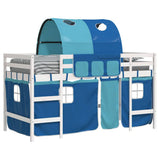 Kids' Loft Bed with Tunnel without Mattress Blue 80x200cm 3206986