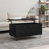 Coffee Table Black oak 90 x 44.5 x 45 cm Engineered wood 879617