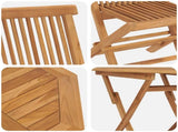 Garden Dining Set 3 pcs Brown Solid Acacia Wood 3385962