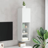 TV Cabinet with LED Lights White 30.5x30x102 cm 837015