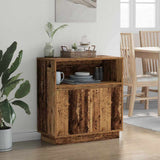 LED Sideboard Old Wood 71 x 34.5 x 75 cm Engineered Wood 869656