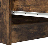 Sideboard Smoked Oak 100x35x76 cm Engineered Wood 3328502