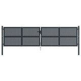 Garden Gate Anthracite 400x125 cm Steel 154571
