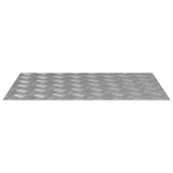 Stair Tread Rectangular 4 pcs Silver 70 x 50 cm Aluminium 4104354