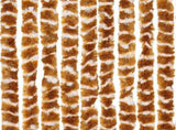 Fly Curtain Ochre and White 118x220 cm Chenille 4004891