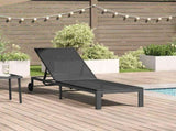 Sunbed Poly Rattan Black 42004129