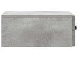 Bedside Cabinet Concrete Grey 49 x 34.5 x 20 cm Engineered Wood 897941