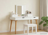 Dressing Table Set FAUSKE 4 pcs White 100 x 50 x 143 cm 3438581