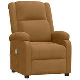 Massage Chair Brown Velvet 342418