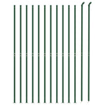 Wire Mesh Fence with Flange Green 1x25 m 154185