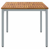 Outdoor Table Natural and Grey 150 x 90 x 75 cm 4010615