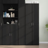 Highboard Black 30x42.5x185 cm Engineered Wood 3281393