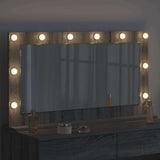 Vanity Mirror Rectangular Grey Sonoma 100 x 55 x 18 cm 868306