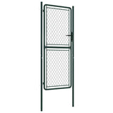 144406 Garden Gate Steel 100x175 cm Green