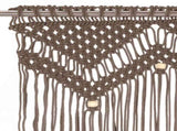 Macrame Curtain Taupe 140x240 cm Cotton 323980