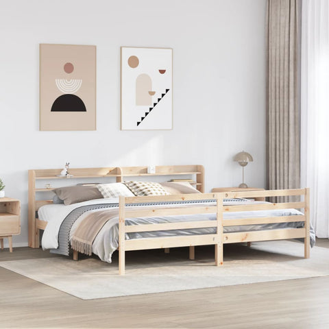 Bed Frame with Headboard without Mattress 180x200 cm Super King 3306651