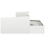 Garden Planter White 100 x 100 x 50 cm Cold-rolled Steel 873586