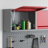 Tool Cabinet with Storage Red and Grey 50 x 25 x 35 cm Steel 4103478