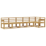 Outdoor Sofa Set 6 pcs White Solid Acacia Wood 3387688