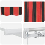 Retractable Awning Manual Orange and Brown 600 x 350 cm 3331701