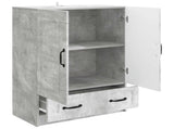 Sideboard Concrete Grey 66 x 34.5 x 92 cm Engineered Wood 895818
