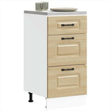 Kitchen Base Cabinet Kalmar Sonoma Oak Engineered Wood 854243