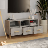 TV Cabinet Concrete Grey 102x36x50 cm Engineered Wood 812604