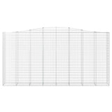 Arched Gabion Baskets 3 pcs 400x50x200/220 cm Galvanised Iron 3146022