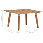 Garden Coffee Table 60x60x36 cm Solid Acacia Wood 46468