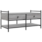 ZNTS Coffee Table Grey Sonoma 99x50x50 cm Engineered Wood 833963