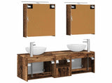 Bathroom Cabinet Set 5 pcs Old Wood Engineered Wood 3406357