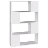 Book Cabinet Room Divider White 80x24x124.5 cm Engineered Wood 809134