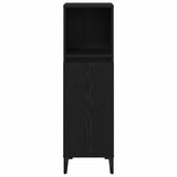 Bathroom Furniture Set Wall-mounted with Door 3 pcs Black Oak 3333089