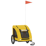 Pet Bike Trailer Yellow Oxford Fabric and Iron 93959