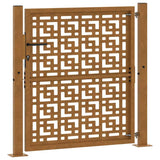 Garden Gate 100x100 cm Weathering Steel Cross Design 4101004