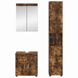 Bathroom Furniture Set TULUM 3 pcs Smoked Oak 60 x 34 x 63 cm 3398039