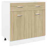 7 Piece Kitchen Cabinet Set Lyon Sonoma Oak Engineered Wood 3307653