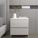 Bedside Cabinet White 45x34.5x44.5 cm Engineered Wood 809845
