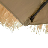 Garden Parasol with Steel Pole Brown 248x248x248 cm 4005089