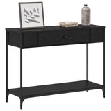 Console Table Black oak 100 x 34.5 x 75 cm Engineered wood 883512