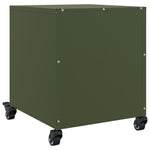 ZNTS Bedside Cabinets 2 pcs Olive Green 36x39x43.5 cm Steel 846713